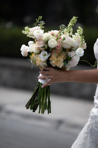 Wedding flowers at wedding