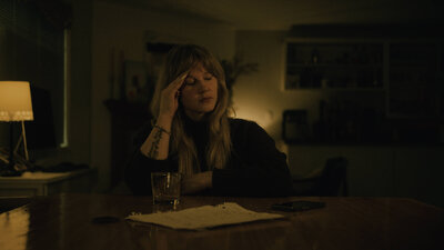 Indie Actor Cassi Angier in a still shot from the short, indie film "Night Lights"