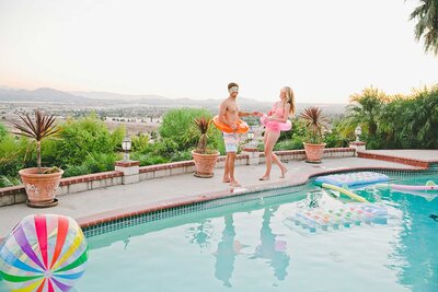 Malibu california wedding and engagement party photos