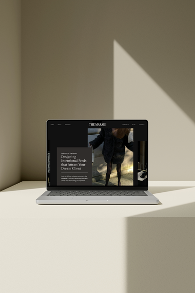 Showit website template The Marais