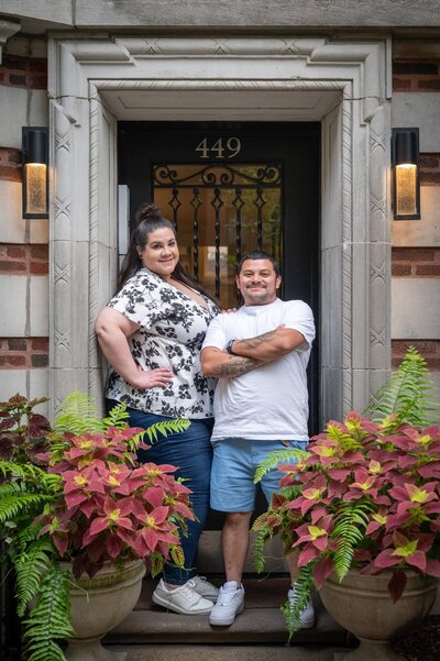 brightly colored bridal bouquet