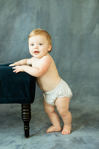 hand painted navy blue backdrop