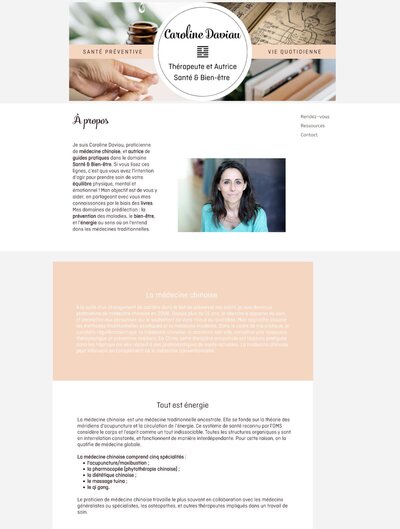 Template site internet Showit