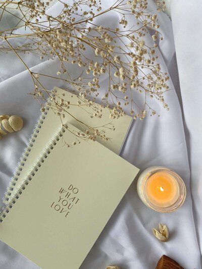 business women holding planner