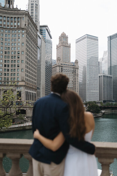 Wrigley building engagement session