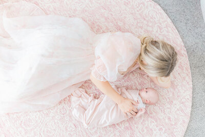 in home newborn portrait session madison wisconsin