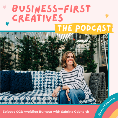 Business-first-creatives podcast episode with Sabrina gebhardt