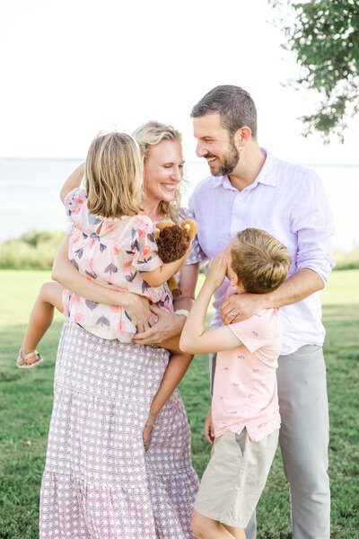 Family Photography water front Williamsburg Virginia