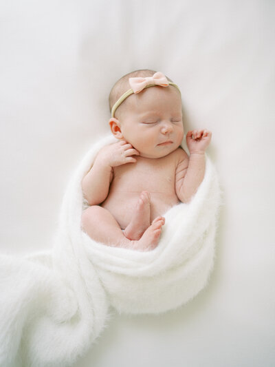 Photo taken during a studio newborn session.