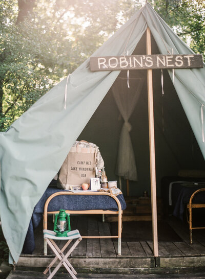 vintage boyscout tent- brand photographer madison wisconsin