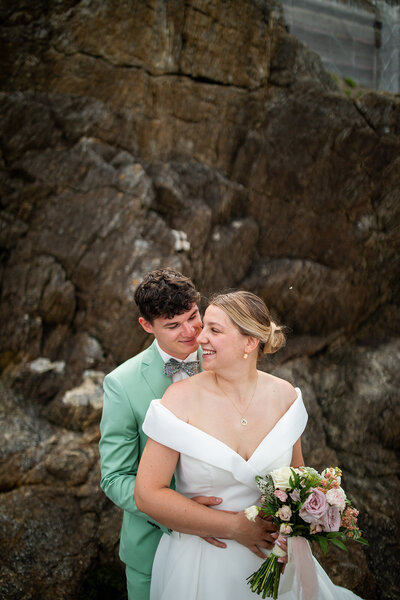 Elopement falaises bretagne - elope in Brittany - photographe mariage intime bretagne - philippine rollet