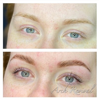 Before & after microblading in Fort Frances - Arch Revival