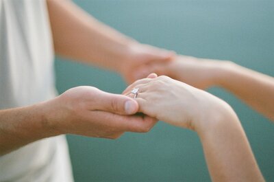 a detail shot of a bride's ring