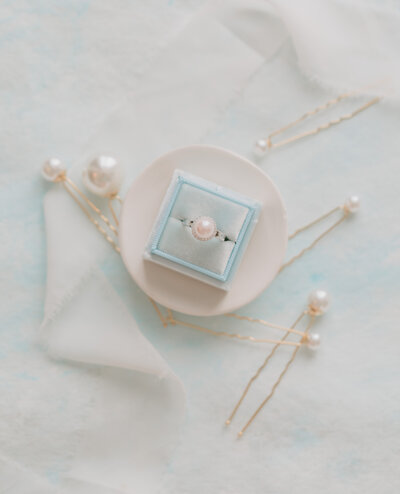 wedding day pearl jewelry