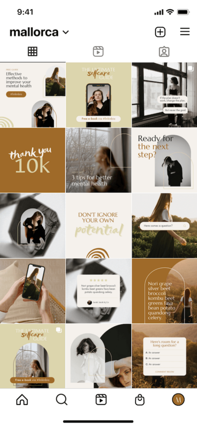 Atelojee Mallorca social media templates