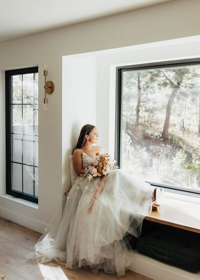 Bridal portrait at The Lofthouse in Colorado Springs, CO