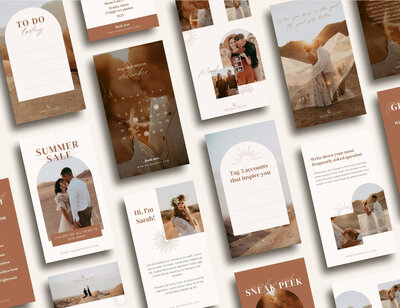Instagram story templates voor bruiloftfotografen
