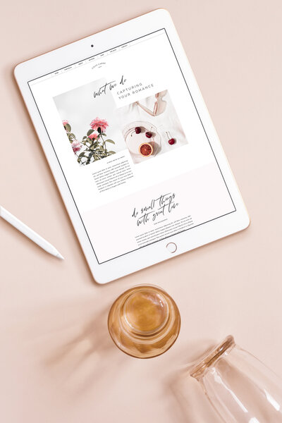 Mockup of Tonic Sites Website Template VieuxCarre