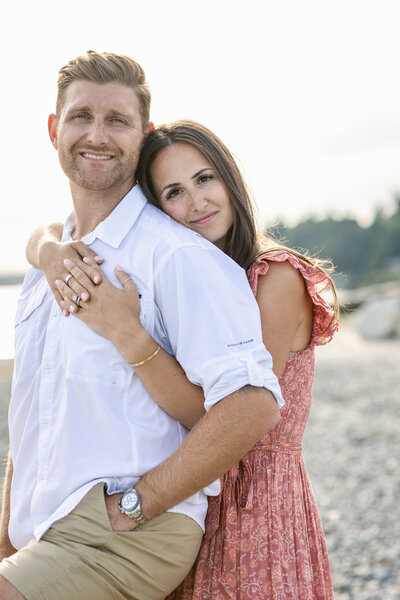 Mandy Alzner and her husband Karl smiling at each other