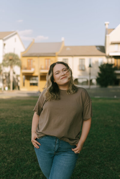 A photo of Alanie Sayer, a family and wedding photographer based in Lafayette, Louisiana. 