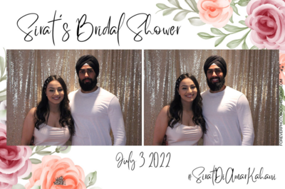 couple using props at their reception