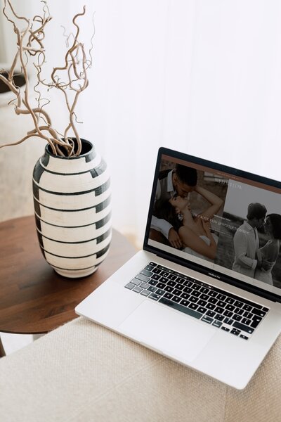 Editorial moody Showit template for photographers