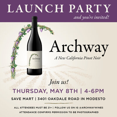 Archway Wines launch party invitation