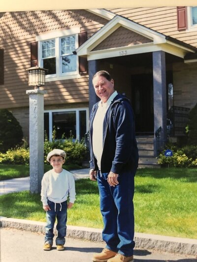 Dante Muzzioli and his grandson 2019