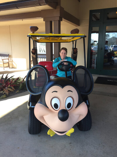 mickey mouse golf cart