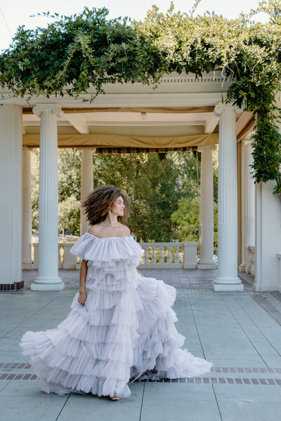 Purple Bridal Gown | Villa Montavlo Wedding| Villa Montavlo Wedding Photographer