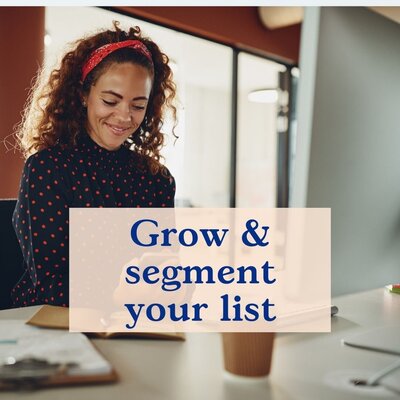 Grow and segment your email list with a chatbot