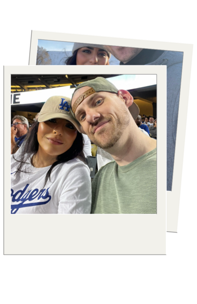 Couple at Dodger Stadium