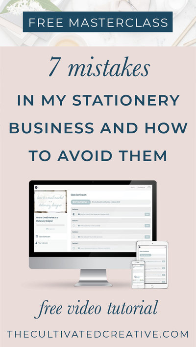 In this free masterclass, I will walk you through 7 mistakes that I have made in my stationery business, how I learned from them and how they changed my business for the better.