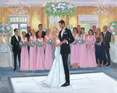 Live Wedding Painter North Carolina, Wilmington, Wrightsville Beach: Ben Keys Fine Art Studio