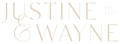 Justine & Wayne logo