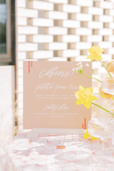 LBV Design House Wedding Design Planning Day-Of Signage Paper Goods Shoppable Accessories Wedding Day Austin, Texas beyond Valerie Strenk Lettered by Valerie Hand Lettering13