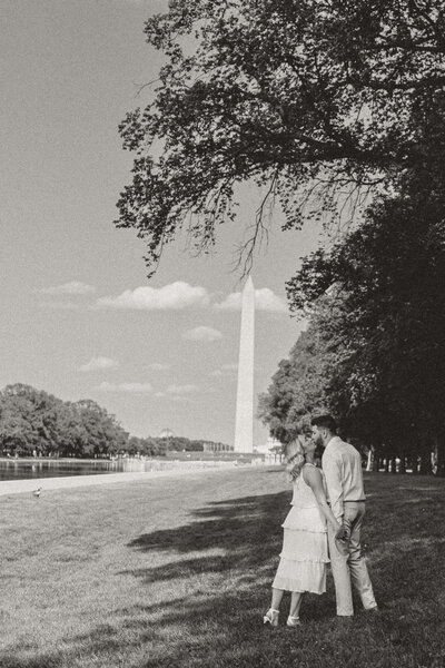 luxury engagement session at the washington monument in washington d.c.