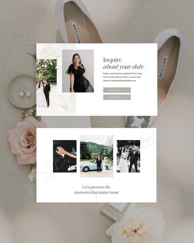 Showit website on ipad