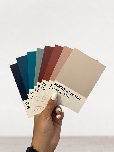 Image of Pantone cards for design services