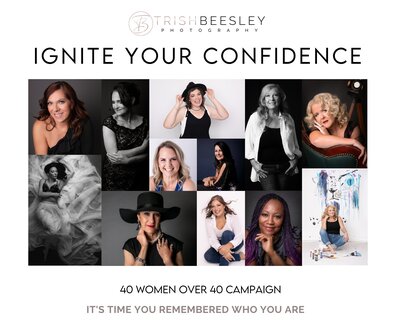 Ignite your confidence with the 40 women over 40 project customized and designed to make you feel good and look good.  Located in our Cookstown, ON studio we provide a full scale boutique photography service.