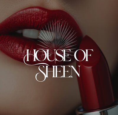 house of sheen logo wit lipstick background