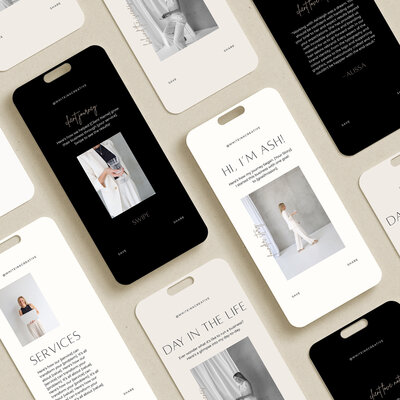 Modern Elegant Showit Website Template Design