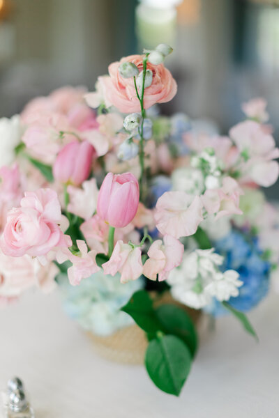 Escort cards on a mirror