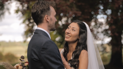 Rossie on the Earn Wedding