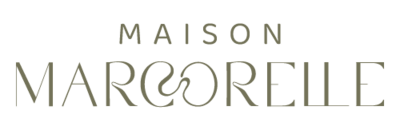 Logo wordmark Maison Marcorelle crée par le Studio graphique en Vendée.