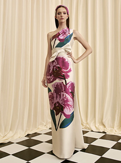 long flowy dress with train Blue Flying Dress - Photoshoot Gown With Long Flowy Train | Lansy Maroon / length 79 inch (2 m) main image 1