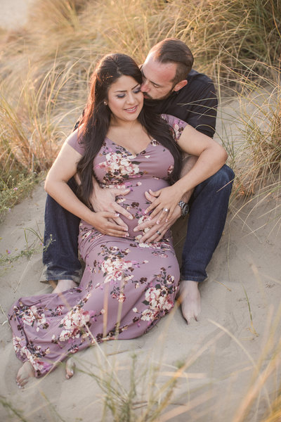 fresno family on bridge