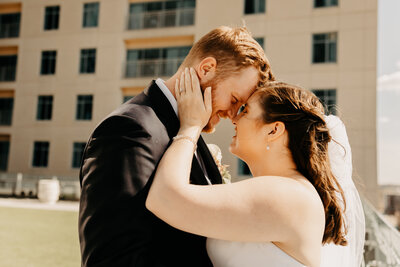 Mindy and John David's wedding photography in Rochester, MN at the Hilton hotel downtown. Loved being their wedding photographer in Rochester as I grew up with Mindy and it was awesome to bring our relationship full circle.