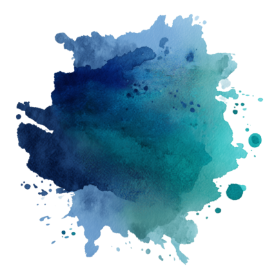 Expressive watercolor blotch in emerald green, turquoise, and deep navy shades with fluid brushstrokes and organic form - City Boss Coaching-Kellye Mazzoli - Edited