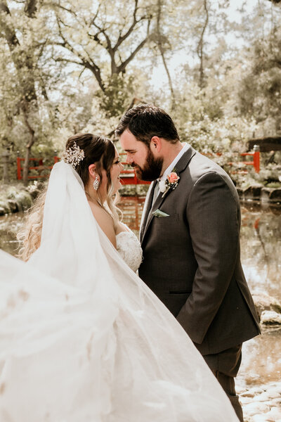 Northern California wedding photographer photographing bride and groom